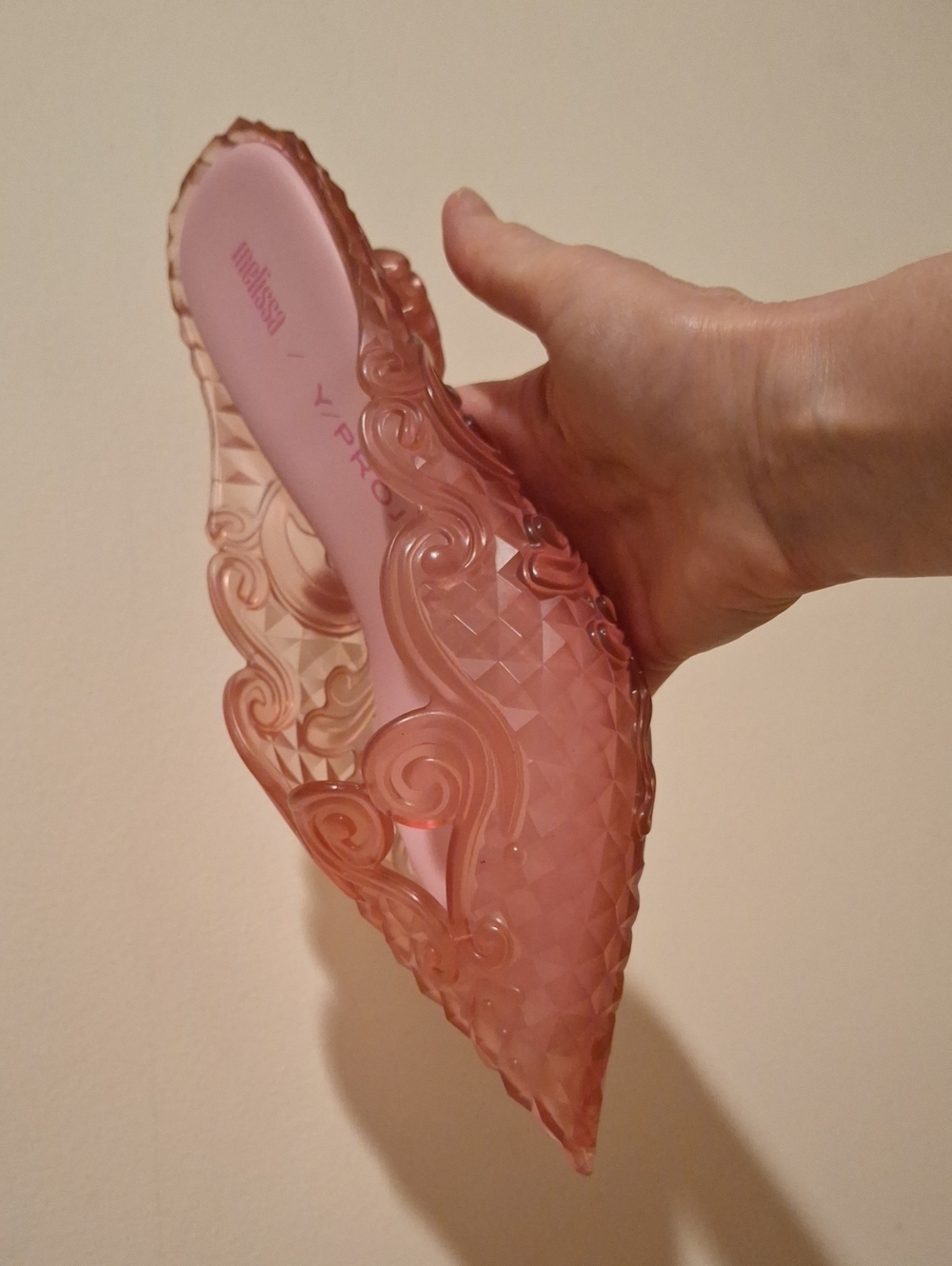 Melissa and Y/Project Collaboration - Pink Slip-On 'Court Shoe' Mule